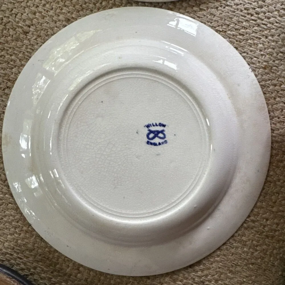 Blue Willow 9 Inch Soup Salad Bowls Set Of 2 England See Photos & Description